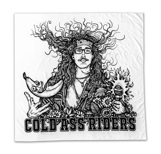 Cold Ass Riders Tapestry (5 Feet)